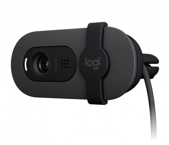 Cámara web Logitech Brio 100 2 MP, 1920 x 1080 Pixeles, 30 fps, 720p, 1080p, Micrófono, USB, Grafito