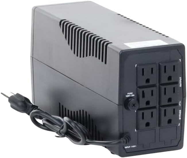 Miniatura 2 de No Break Hikvision DS-UPS600-X 0.6 kVA / 360 W, Entrada 150 V, 6 salidas AC, Negro