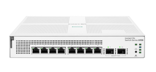 Switch HPE Aruba Networking Gestionado, L2/L3/L4, RJ-45 8, Gigabit Ethernet (10/100/1000), 1U, Blanco