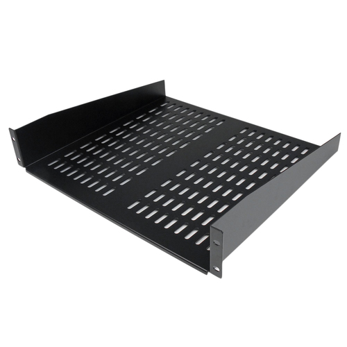 Charola StarTech.com Tipo Estantería, Color Negro, Material Acero, Peso Max. 22.6 kg, Tornillos incluidos Si, Capacidad del rack 2U