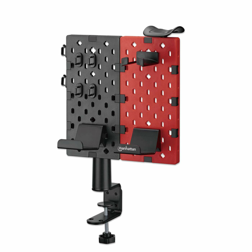 Soporte Manhattan Control de juegos, Auriculares, Escritorio, Negro, Rojo