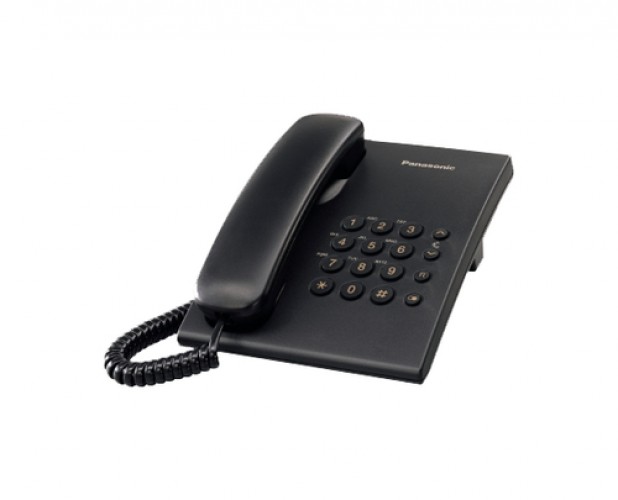 Teléfono Panasonic KX-TS500 Identificador de llamadas, Negro