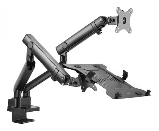 Soporte para Monitor y Laptop Acteck Enforce Motion SM636, Monitor de 17 a 32, Laptop de 10 a 15.6, Mecanico, Negro