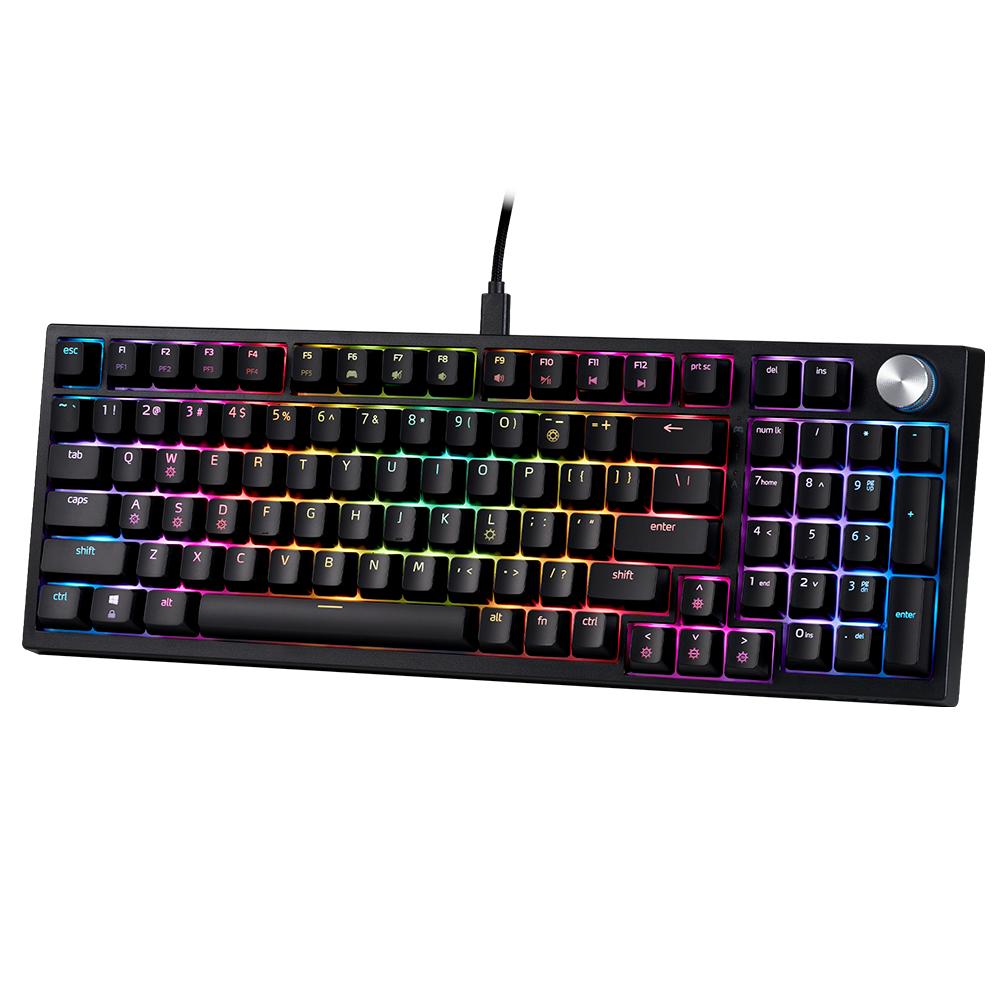 Miniatura 2 de Teclado Gamer XPG Sorcerer, Compacto 96%, Mecanico, XPG Red Switch, RGB, Alambrico, Ingles, Negro