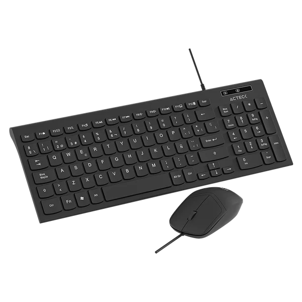 Miniatura 3 de Kit de Teclado Y mouse Inalambrico Acteck 2 en 1 , Creator Compact MK235, Negro