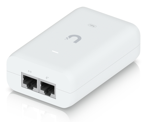 Miniatura 4 de Adaptador PoE Ubiquiti U-PoE+ 48 V, 0.65 A, 10,100,1000 Mbit/s, IEEE 802.3at, 2RJ-45