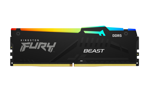 Miniatura 2 de Memoria RAM Kingston FURY Beast RGB DDR5, 5600MHz, 8GB, CL40, XMP