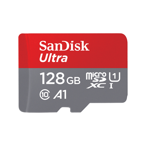 Memoria SanDisk Ultra microSD 128 GB, Velocidad 100 MB/s, Clase 10