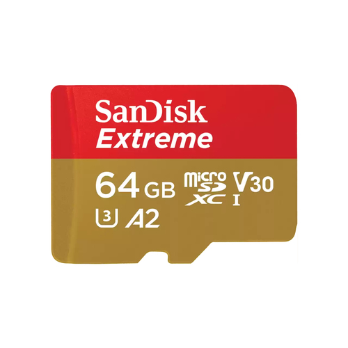 Memoria Micro SD SanDisk Extreme 64GB, Velocidad 160 MB/s, Clase 10