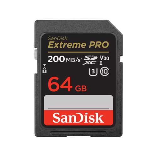 Memoria SD SanDisk Extreme Pro 64GB, Velocidad 170 MB/s, Clase 10
