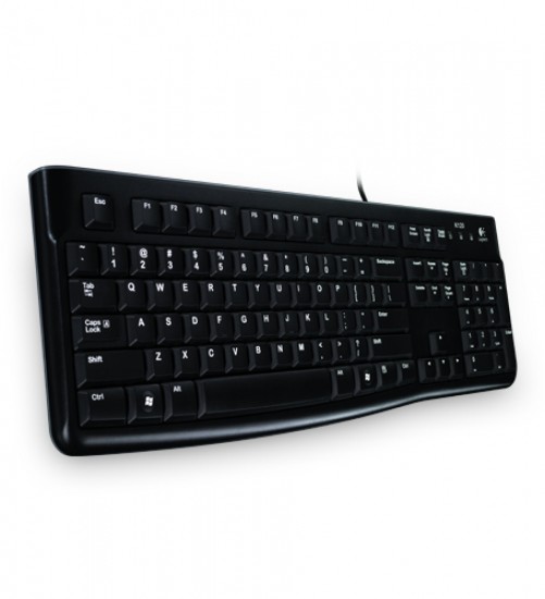 Teclado Logitech K120 Español, Alámbrico, USB, Negro