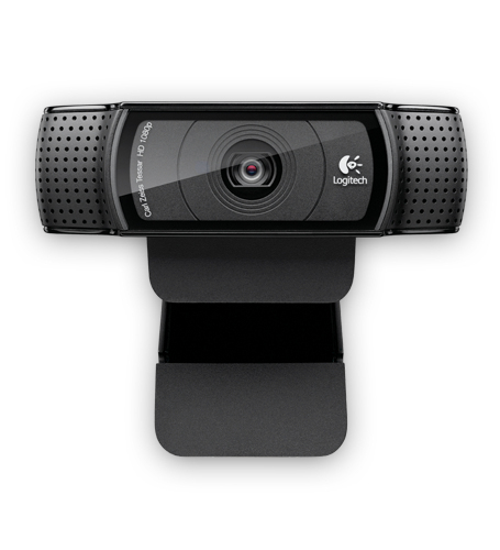Cámara web Logitech 960-000764 1920 x 1080 Pixeles, 1080p, 720p, Micrófono, USB, Negro