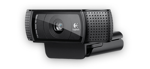 Miniatura 2 de Cámara web Logitech 960-000764 1920 x 1080 Pixeles, 1080p, 720p, Micrófono, USB, Negro