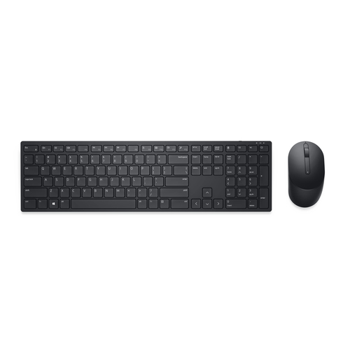 Teclado Inalámbrico DELL Español, Tamaño completo (100%), 10 m, Teclado numérico, Negro