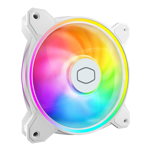 Ventilador Cooler Master MasterFan MF120 HALO² White Edition 12 cm, 2050 RPM, LED Multi, Blanco, PWM