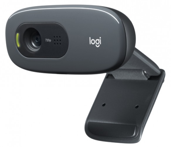 Cámara web Logitech 960-000694 3 MP, 1280 x 720 Pixeles, 30 fps, 720p, Micrófono, USB, Gris, Gris Oscuro