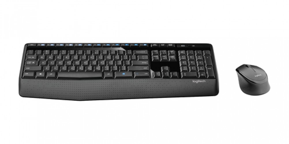 Teclado Inalámbrico Logitech MK345 Inglés, Tamaño completo (100%), 10 m, Teclado numérico, Negro